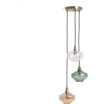 Efectoled - suspension m�tal et verre 3 spots blas multicolore