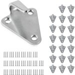 Efuturetime 20 x crochet filet remorque attache avec 60 vis, accessoire remorque filet et bache, housses ...