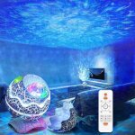 Egg projecteur led ciel �toil� galaxy planetarium avec t�l�commande, veilleuse polarlicht avec haut - ...