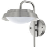 Applique d'extrieur led clairage de faade de terrasse en acier inoxydable eglo 94122