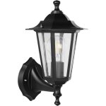 Eglo applique murale ext�rieure laterna 4, �clairage d?ext�rieur en fonte d?aluminium noir et verre, ...