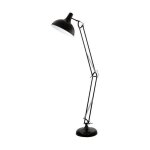Eglo - borgillio lampadaire 94698 - e27 1x60w - noir Eglo - borgillio lampadaire 94698 - e27 1x60w - noir