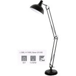 Eglo - borgillio lampadaire 94698 - e27 1x60w - noir