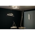 Lampadaire led symphonie 141 cm, blanc, 28 w - eglo