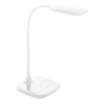 Eglo - lampe de bureau masserie led dimmable avec chargeur blanc
