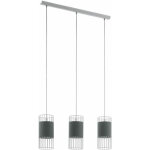 Lampe  suspension textile salon suspension lampe salle  manger suspension avec 3 lampes, abat - jour ...