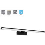 Eglo - pandella applique pour miroir led 60 cm 4000k blanc neutre, noir (98908)