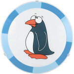 Chambre d'enfant plafonnier pingouin lampe de plafond enfants bleu lampe pour enfants mur plafond, acier ...