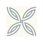 Eiffel art construction - carrelage sol / mur effet ciment motif rosace 20x20 cm alameda andrassy blanco ...