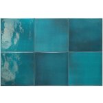 Eiffel art construction - carrelage ext�rieur piscine carr� bleu brillant 15x15 cm spa&pools glacier ...