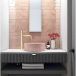 Eiffel art construction - carrelage mur effet zellige rose 7, 5x15 cm manacor blush pink (vendu par boite ...