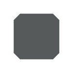 Eiffel art construction - carrelage sol / mur octogonal uni gris anthracite 20x20 cm vodevil octogone ...