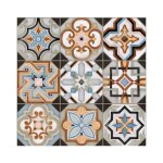 Eiffel art construction - world parks central carrelage avec petits motifs en mosa�ques color�s - blanc, ...