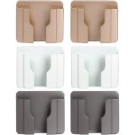 Einemgeld - 6 pi�ces bo�te de rangement adh�sive pour t�l�commande, support de t�l�phone mural sans dommage, ...