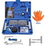 Einfeben mèche pneu crevaison 73pcs, kit de réparation pneu bleu, pour voitures, moto, tracteur, jeep, ... Einfeben mèche pneu crevaison 73pcs, kit de réparation pneu bleu, pour voitures, moto, tracteur, jeep, ...