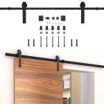 Einfeben système de porte coulissante ensemble d'accessoires pour rail au sol rail de porte à rouleau ... Einfeben système de porte coulissante ensemble d'accessoires pour rail au sol rail de porte à rouleau ...
