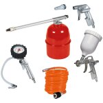 Einhell - kit de 5 accessoires pour compresseur (manomètre, pistolet d'aspiration, pistolet à peinture, ... Einhell - kit de 5 accessoires pour compresseur (manomètre, pistolet d'aspiration, pistolet à peinture, ...