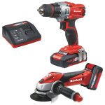 Einhell - kit outils sans fil te - tk 18 li kit (cd + ag) - power x - change (18 v, perceuse visseuse ...