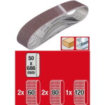Kwb set de 5 bandes  poncer 50 x 686 mm