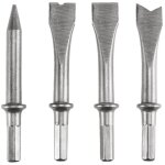 Einhell - jeu de 4 burins pour marteau burineur pneumatique (burin plat, burin pointu, burin à rivets, ... Einhell - jeu de 4 burins pour marteau burineur pneumatique (burin plat, burin pointu, burin à rivets, ...