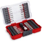 Einhell set m - case coffret de 33 embouts de vissage (embouts de 50 mm en acier s2, porte - embouts ...