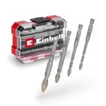Einhell - set tc xs - case coffret de 4 forets � carrelage hm (en acier � outils, plaquette en m�tal ...