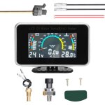 Ej. life - 9 v - 36 v dc instrument num�rique lcd lcd de voiture 3 en 1, jauge de pression d'huile voltm�tre ...
