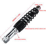 Ej. life ? amortisseur arri�re 300 mm ? 5 vitesses r�glables ? acier haute r�sistance ? compatible gy6 ...