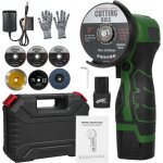 Ej. life - mini meuleuse d'angle sans fil, 7000rpm 16. 8v professional disqueuse avec 2 batteries 2000mah, ...