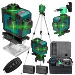 Ej. life - niveau laser 4d 16 lignes - autonivelant �3� - plateforme magn�tique + t�l�commande - pile ...