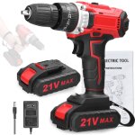Ej. life - perceuse visseuse sans fil 21v, visseuse devisseuse sans fil avec 2 batteries, 25 r�glages ...