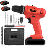 Ej. life - perceuse visseuse sans fil 21v, visseuse devisseuse avec 2 batteries , 30nm percussion, 25 ...