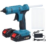 Ej. life - pistolet � colle chaude sans fil 18v avec batteries 1500mah et 20 b�tons de colle 11x200mm, ...