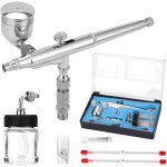 Ej. life professionnel pistolet aerographe kit / double action / avec aiguille de 0, 2 / 0, 3 / 0, 5 ...