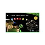 Kit 3 spots led 1w tanches ip68