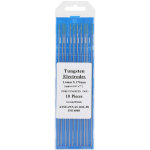 �lectrodes tungst�ne pour soudage ac tig � pointe verte (10 pi�ces) - 1, 6 x 175 mm