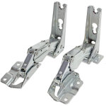 Electrolux - lot de 2 charnieres de porte (droite et gauche) pour refrigerateur, congelateur aeg faure, ...
