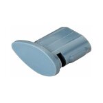 Embout de tube ovale - d�cor : blanc - mat�riau : plastique element system