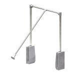 Slid'up by mantion - el�vateur de penderie escamotable en acier - bo�tier argent - largeur dressing 540 ...