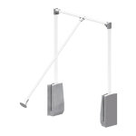 Slid'up by mantion - el�vateur de penderie escamotable en aluminium - bo�tier argent - largeur dressing ...