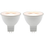 Lot de 2 spots led 3, 5w gu5, 3 250lm 2700k - blanc chaud elexity