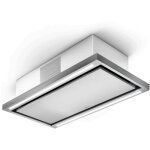 Elica ? hotte plafond 90 cm inox et blanc ? aspiration extraction ? d�bit d'air max 460 m3 / h ? niveau ...