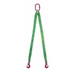 Elingue sangle ronde � 2 brins 2800 kg 1 m�tres crochet � oeillet