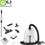 Nilfisk - aspirateur traineau, avec 3 accessoires, sac inclus, filtre hepa 14, blanc - elite