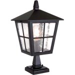 Elstead canterbury - lanterne sur pidestal d'extrieur  1 ampoule noire ip43, e27