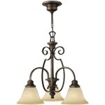 Elstead - cello - lustre � bras multiples au fini bronze antique � 3 ampoules, e27