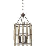 Elstead - chandelier pendant lamp d 15' plafonnier rustic black kitchen