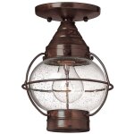 Elstead - eclairage extrieur plafonnier lanterne sur pied bronze d 17, 8 cm laiton clairage de balcon ...