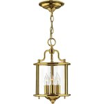 Elstead - gentry - petite lanterne de plafond � 3 ampoules en laiton poli, e14