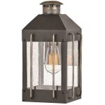 Elstead hinkley fitzgerald lanterne murale d'ext�rieur noir textur� avec bronze bruni, ip44